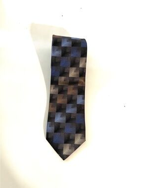 Kolte Silk Geometric Pattern Silk Tie